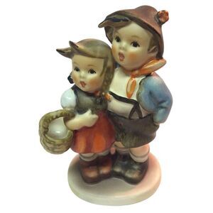 Vintage Hummel Goebel Porcelain Figurine, Germany - Boy & Girl
